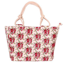 Load image into Gallery viewer, Ladies Flower Printing Canvas Graffiti Shoulder Bag Fashion Folding Women