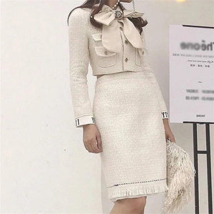 2019 New Fashion Elegant Lady Polyester Turn-Down Collar High End Bow Collar Woman