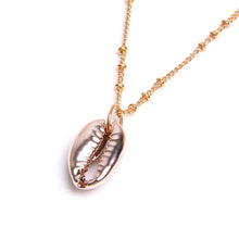 Load image into Gallery viewer, Necklaces for Women Seashell Shape Pendant Simple Seashell Ocean Beach