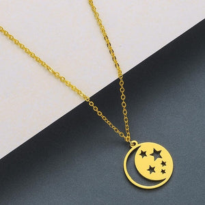 Necklace Men Women Stainless Steel Jewelry The Motherland Geometric Necklaces