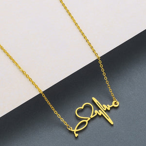 Necklace Men Women Stainless Steel Jewelry The Motherland Geometric Necklaces