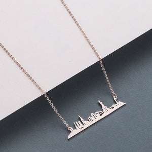 Necklace Men Women Stainless Steel Jewelry The Motherland Geometric Necklaces