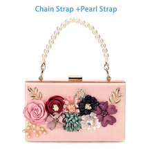 Load image into Gallery viewer, Flower Clutches Bags Chain Strap For Wedding Prom Banquet Ideal-gift Golden Frame