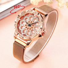 Load image into Gallery viewer, Watch for Women Ladies Rotate Dial Magnetic Mesh Band Women&#39;s Watch 2019