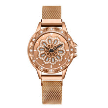 Load image into Gallery viewer, Watch for Women Ladies Rotate Dial Magnetic Mesh Band Women&#39;s Watch 2019