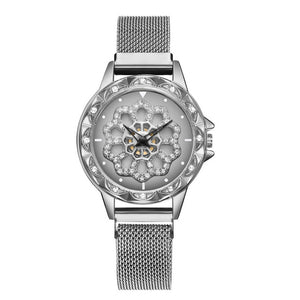 Watch for Women Ladies Rotate Dial Magnetic Mesh Band Women's Watch 2019