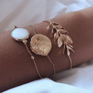 Bracelet Set for Women Punk Boho Beach Bangle Jewelry Gift