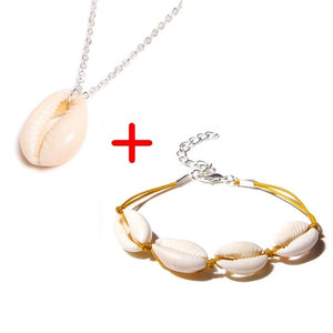 Necklaces for Women Seashell Shape Pendant Simple Seashell Ocean Beach