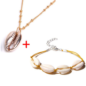 Necklaces for Women Seashell Shape Pendant Simple Seashell Ocean Beach