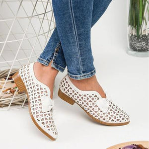 Spring  Shoes For Woman Platform Slip On Loafers Leather Feminino Zapatos De Mujjer 2018