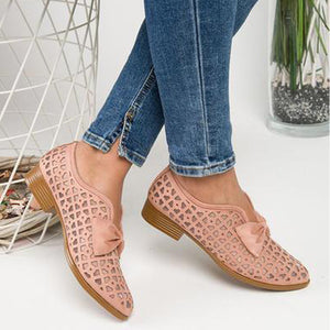 Spring  Shoes For Woman Platform Slip On Loafers Leather Feminino Zapatos De Mujjer 2018