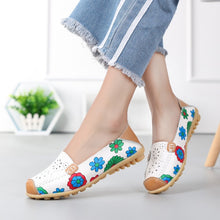 Load image into Gallery viewer, Ladies Shoes Genuine Leather Sneakers Women Loafer Round Toe Fashion Women