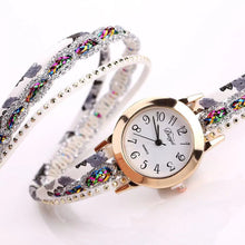 Load image into Gallery viewer, Women watch fashion quartz colorful flower Wristwatch Bracelet female watches 2017