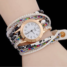 Load image into Gallery viewer, Women watch fashion quartz colorful flower Wristwatch Bracelet female watches 2017