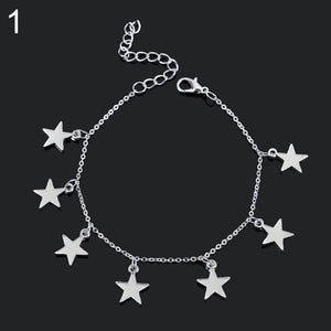 Little Star Heart Flower Ankle Bracelet Anklet Women's Jewelry New 2018