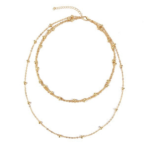 Fashion Necklace Gold Silver Color Necklaces for Women Delicate kolye Jewelry