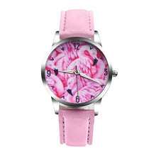 Load image into Gallery viewer, Fashion Watches Flamingo Flower Animal Women Leather Strap Watch Quartz Wristwatch Clock