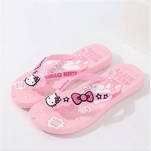 Summer Woman Cute hello kitty Slippers Beach Sandals Cat Slippers  Shoes