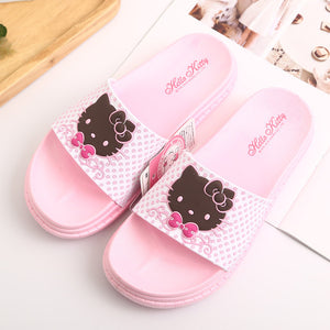 Summer Woman Cute hello kitty Slippers Beach Sandals Cat Slippers  Shoes