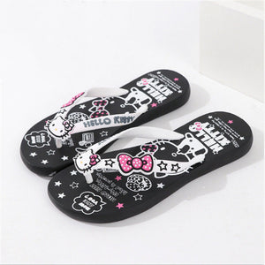 Summer Woman Cute hello kitty Slippers Beach Sandals Cat Slippers  Shoes