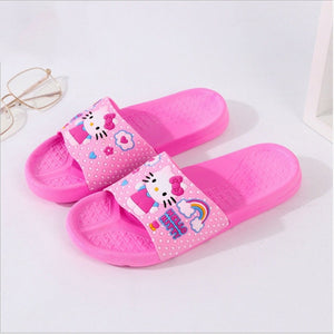 Summer Woman Cute hello kitty Slippers Beach Sandals Cat Slippers  Shoes