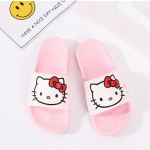 Summer Woman Cute hello kitty Slippers Beach Sandals Cat Slippers  Shoes