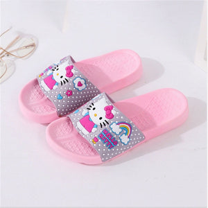 Summer Woman Cute hello kitty Slippers Beach Sandals Cat Slippers  Shoes