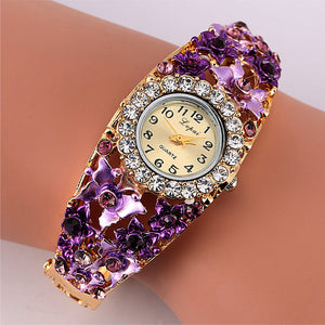 Women's Watch Flower Wrist Watch Women Clock Quartz Watches