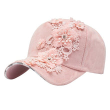 Load image into Gallery viewer, Caps Beautiful Flowers Applique Hats High Quality Cotton Fashion 2019 Summer Casual