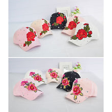 Load image into Gallery viewer, Rose  Embroidered Dad Hat Women Men Cute Adjustable Cotton Floral Baseball Cap