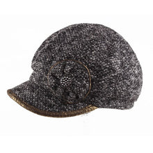 Load image into Gallery viewer, Flower Knitted Octagonal Cap Women Autumn Winter Hats Ladies