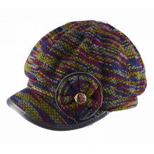 Load image into Gallery viewer, Flower Knitted Octagonal Cap Women Autumn Winter Hats Ladies