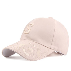 New caps Women Lady Flowers Embroidered Hat Adjustable Casual Snapbacks cap