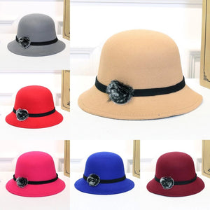 Hats Summer Cap Women's Crushable Wool Felt Outback Hat Panama Hat