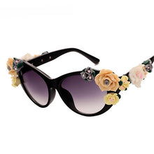 Load image into Gallery viewer, Roses unglasses Women&#39;s Lentes Oculos Gafas De Sol Feminino Lunette Soleil Flower