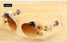 Load image into Gallery viewer, Roses unglasses Women&#39;s Lentes Oculos Gafas De Sol Feminino Lunette Soleil Flower