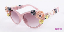 Load image into Gallery viewer, Roses unglasses Women&#39;s Lentes Oculos Gafas De Sol Feminino Lunette Soleil Flower