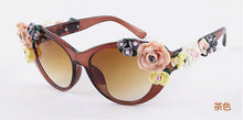 Load image into Gallery viewer, Roses unglasses Women&#39;s Lentes Oculos Gafas De Sol Feminino Lunette Soleil Flower