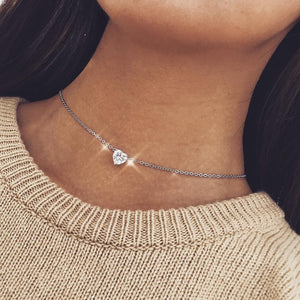 2019 Necklace For Women Romantic Fashion Classic Rhinestones Girl Choker Rikbbon