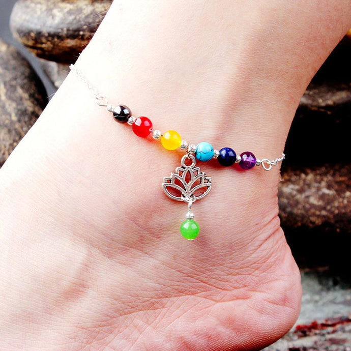 Fashion Lotus Flower Women Anklet Jewelry New bracelet  Woman's accesories