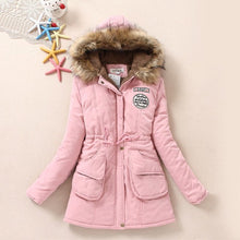 Load image into Gallery viewer, new winter jacket medium-long thicken  coat slim parka cotton-padded jacket overcoat