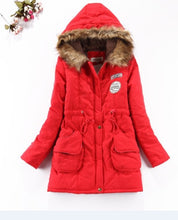 Load image into Gallery viewer, new winter jacket medium-long thicken  coat slim parka cotton-padded jacket overcoat