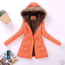 Load image into Gallery viewer, new winter jacket medium-long thicken  coat slim parka cotton-padded jacket overcoat