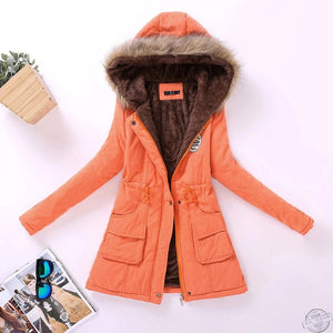 new winter jacket medium-long thicken  coat slim parka cotton-padded jacket overcoat