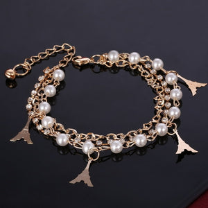 2018 Bracelets and Bangles Fashion Women Heart Butterfly Charm Bracelet