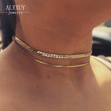 Load image into Gallery viewer, New fashion necklace  color wave shape chain layered necklace  for women girl