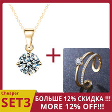 Load image into Gallery viewer, Necklaces For Women Girls Bijoux Gold Sliver Color Rhinestone Necklace Fashion