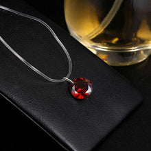 Load image into Gallery viewer, Crystal Necklace Pendant Necklace Transparent Fishing line Necklac