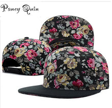 Load image into Gallery viewer, hat women men flower snapjback hats snap backs brand Adjustable fashion cap sun hats