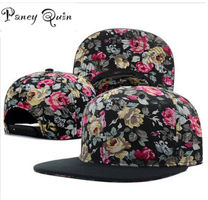 hat women men flower snapjback hats snap backs brand Adjustable fashion cap sun hats